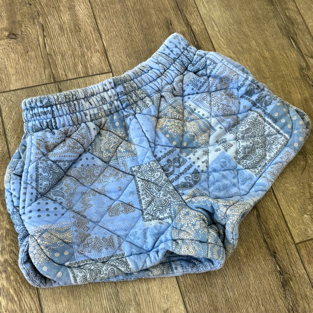 Forever 21 Blue Quilt Shorts